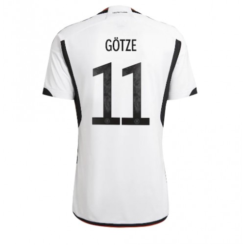 Maillot de foot Allemagne Mario Gotze #11 Domicile Monde 2022 Manches Courte